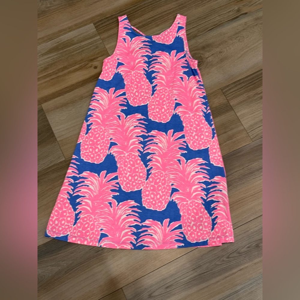 SOLD — Lilly Pulitzer Pink and Blue Tropical Print - Picture 1 of 3